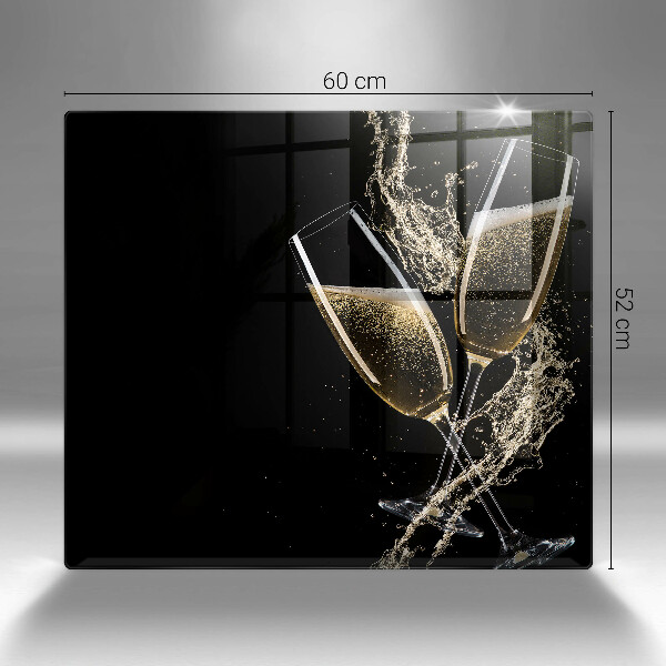 Sklo za varnou desku Sklenice šampaňského