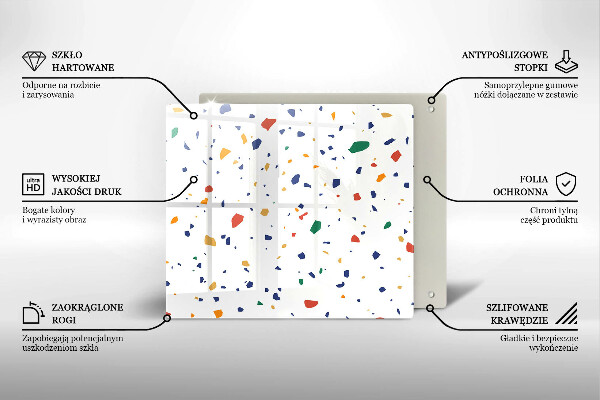 Sklo za varnou desku Barevná kamenina