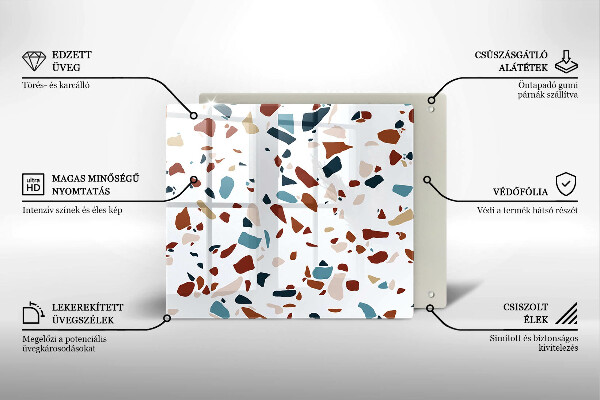 Sklo za varnou desku Dekorativní kámen