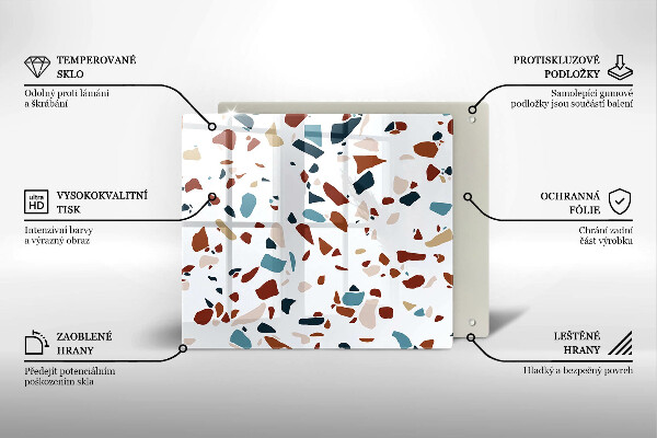 Sklo za varnou desku Dekorativní kámen