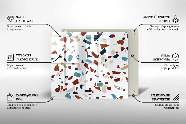 Sklo za varnou desku Dekorativní kámen