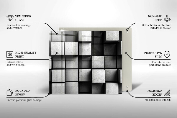 Sklo za varnou desku 3d geometrie pozadí