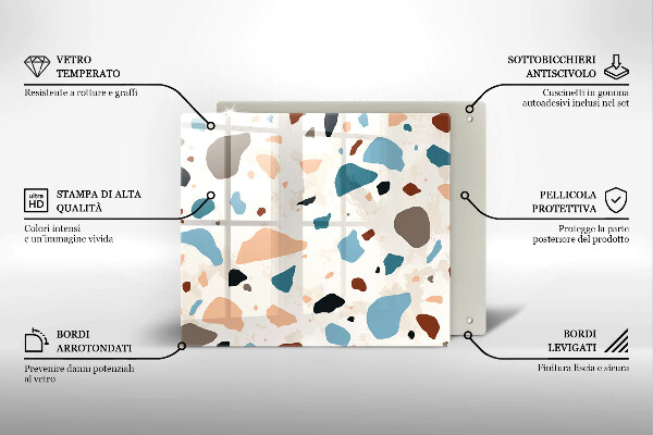 Sklo za varnou desku Dekorativní kamenina