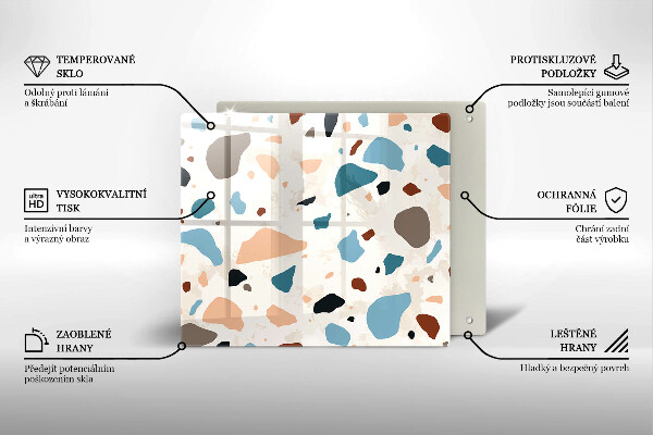 Sklo za varnou desku Dekorativní kamenina
