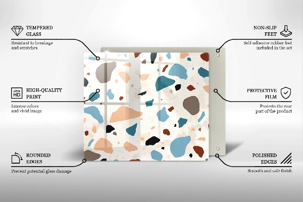 Sklo za varnou desku Dekorativní kamenina