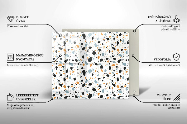 Sklo za varnou desku Dekorativní kamenina