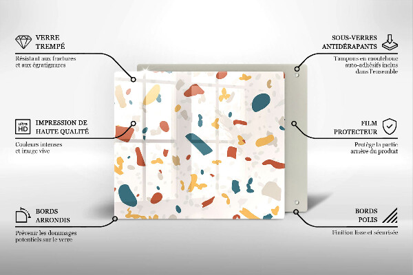 Sklo za varnou desku Dekorativní kamenina