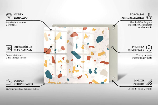 Sklo za varnou desku Dekorativní kamenina