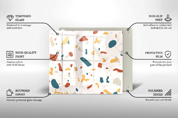 Sklo za varnou desku Dekorativní kamenina