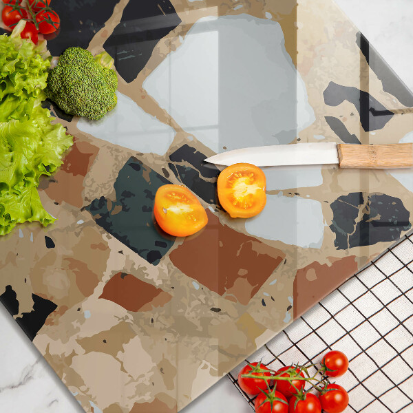 Sklo za varnou desku Dekorativní kameny talíř