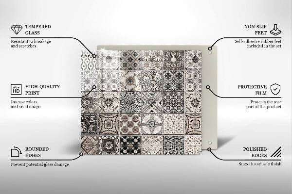 Sklo za varnou desku Dekorativní dlaždice