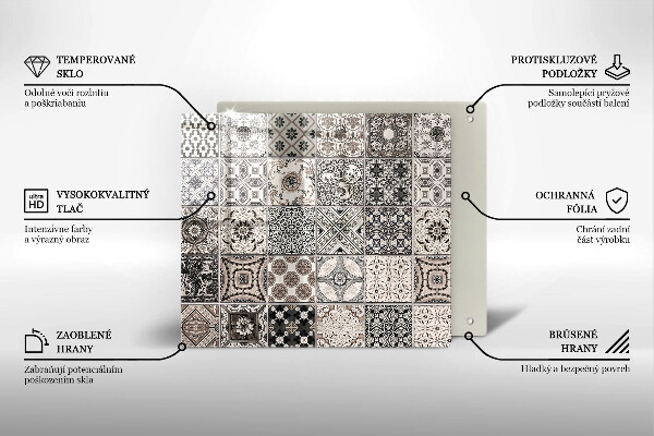 Sklo za varnou desku Dekorativní dlaždice