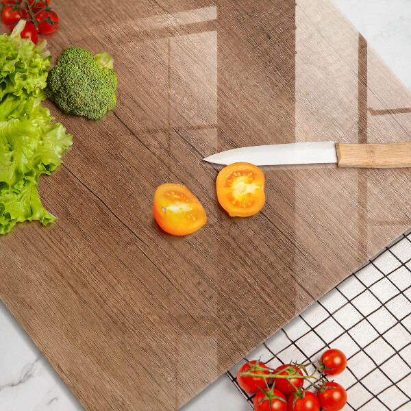 Sklo za varnou desku Textura dřeva