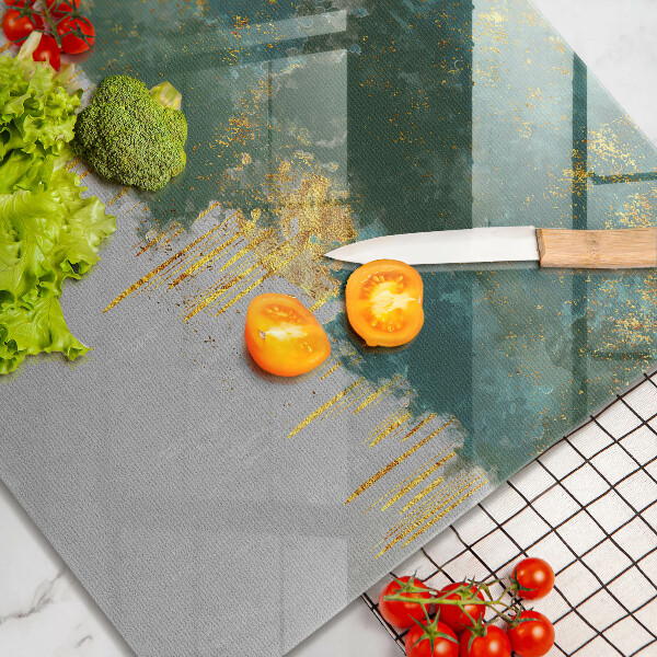 Sklo za varnou desku Abstrakce se zlatem