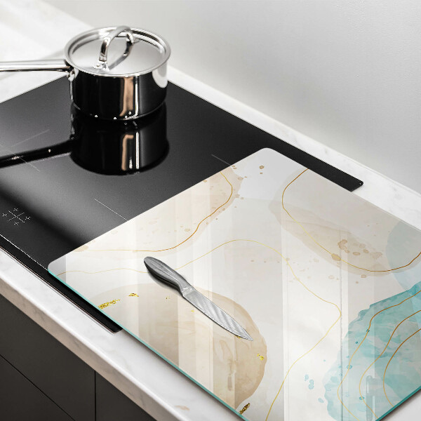 Sklo za varnou desku Světlé boho tvary