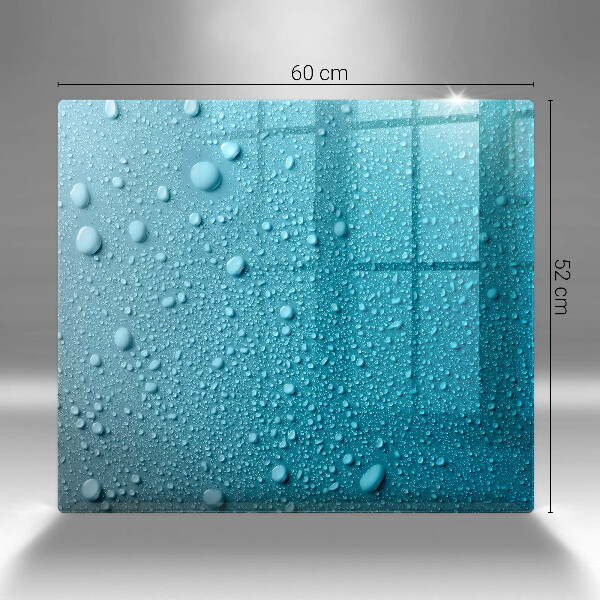 Sklo za varnou desku Kapky vody