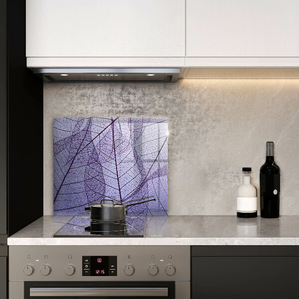 Sklo za varnou desku Listy s žilnatinou