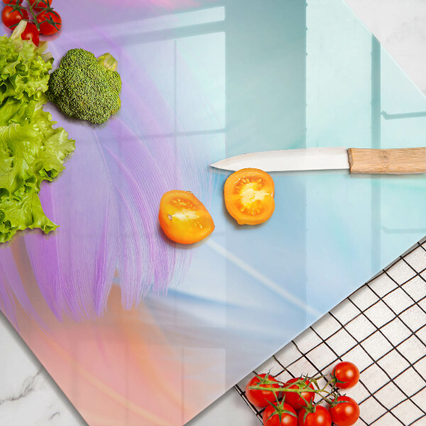 Sklo za varnou desku Pastelové peří