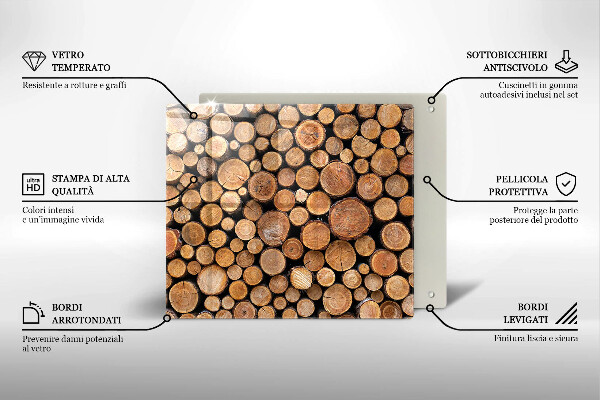 Sklo za varnou desku Kmeny stromů