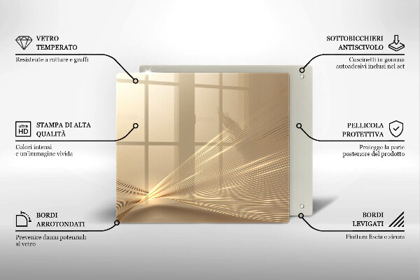 Sklo za varnou desku Moderní abstrakce