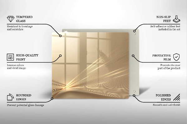 Sklo za varnou desku Moderní abstrakce