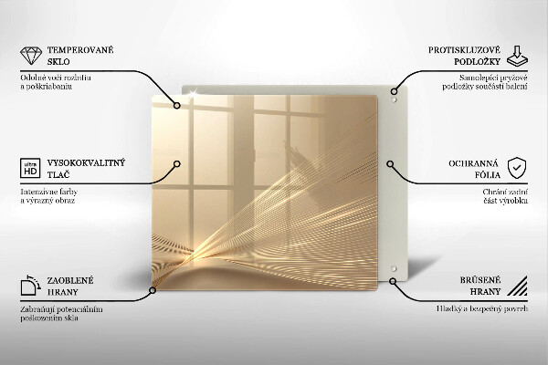 Sklo za varnou desku Moderní abstrakce