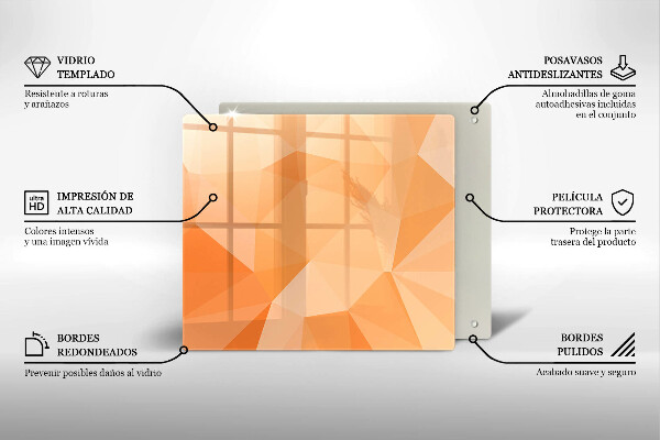 Sklo za varnou desku Geometrické pozadí