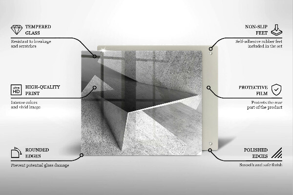 Sklo za varnou desku Konkrétní abstrakce