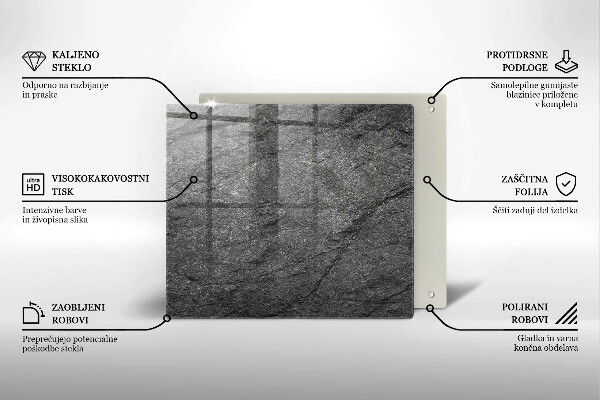 Sklo za varnou desku Textura kamene