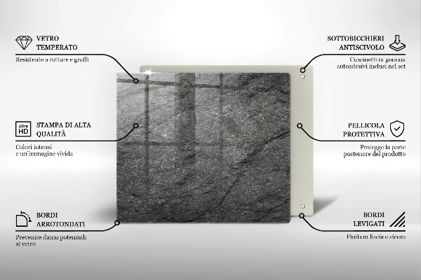 Sklo za varnou desku Textura kamene