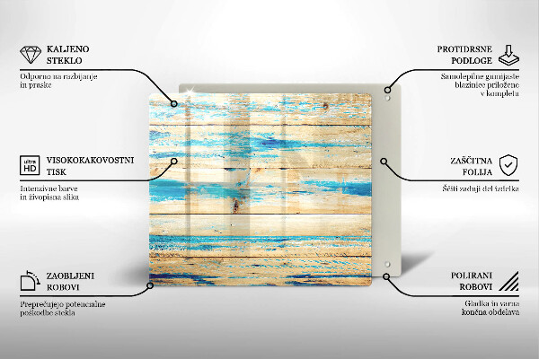 Sklo za varnou desku Retro dřevěné desky