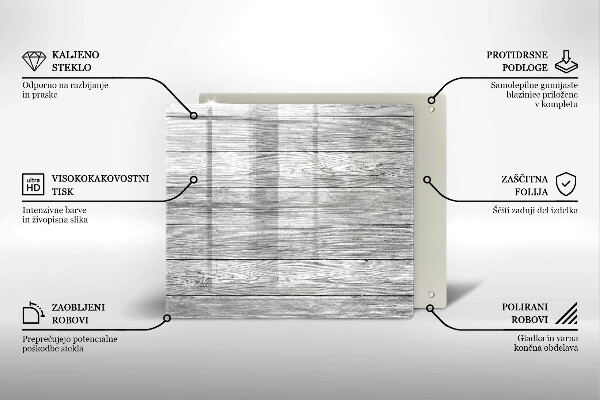 Sklo za varnou desku Staré dřevěné desky
