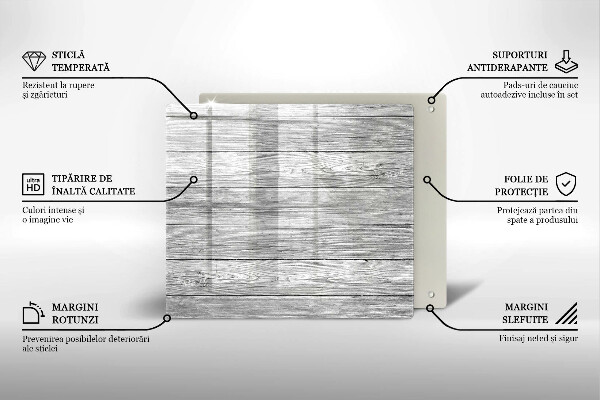 Sklo za varnou desku Staré dřevěné desky