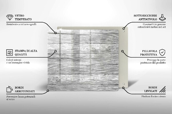 Sklo za varnou desku Staré dřevěné desky