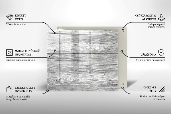 Sklo za varnou desku Staré dřevěné desky