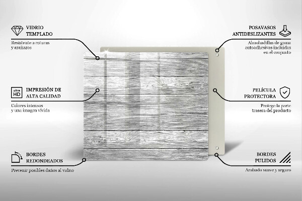 Sklo za varnou desku Staré dřevěné desky
