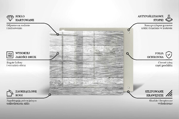 Sklo za varnou desku Staré dřevěné desky
