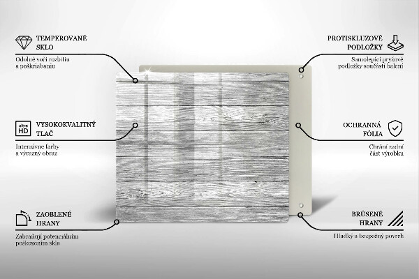 Sklo za varnou desku Staré dřevěné desky