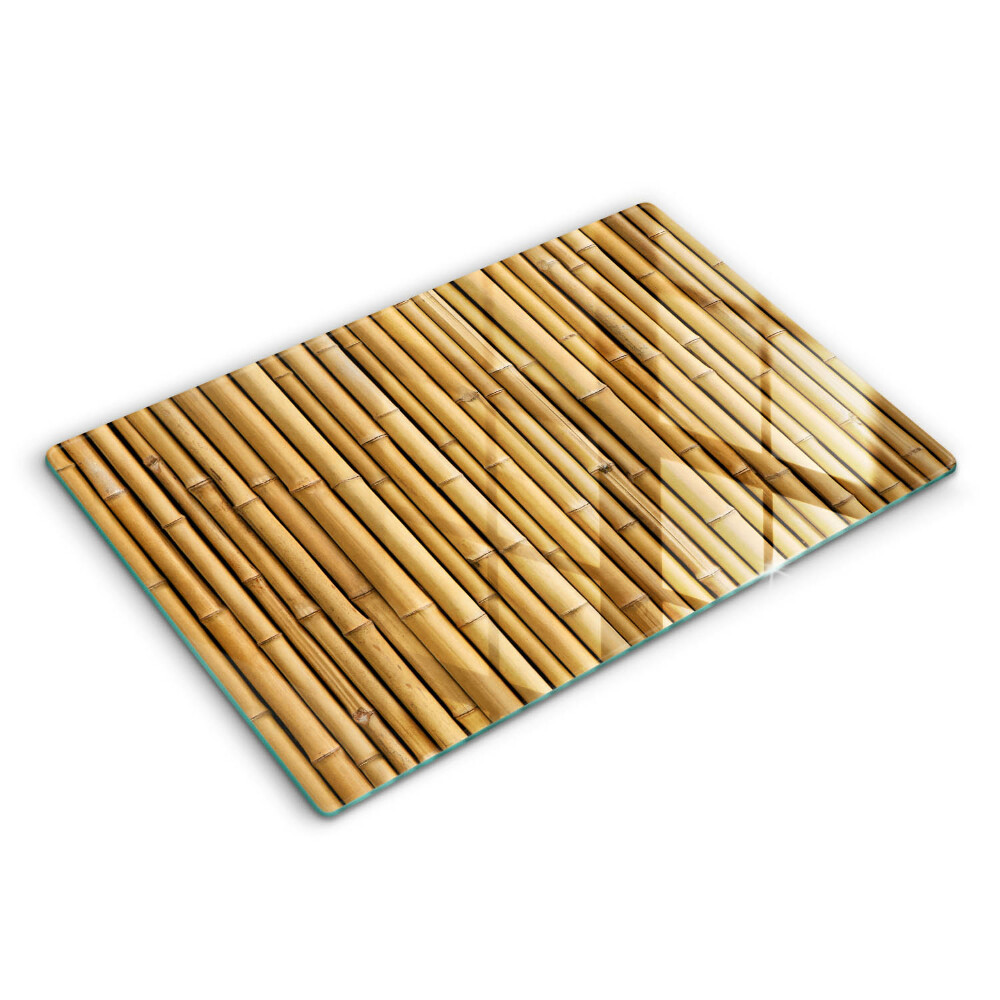 Skleněná deska za sporák Přírodní boho bambus