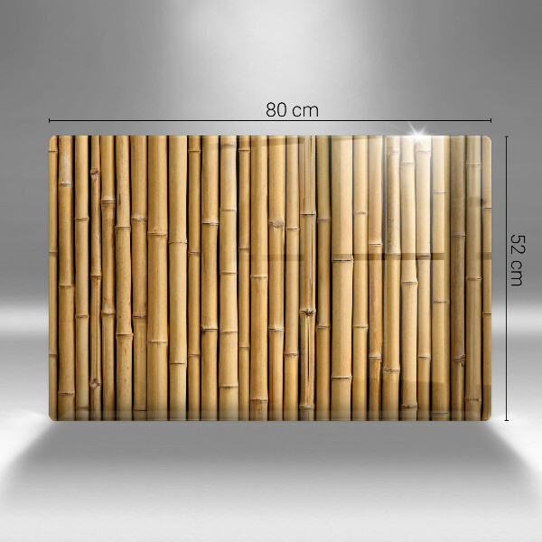 Skleněná deska za sporák Přírodní boho bambus