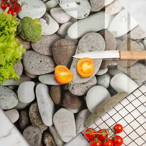 Skleněná deska za sporák Malé kameny pozadí