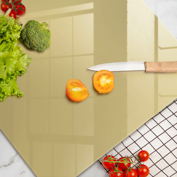 Skleněná deska za sporák Žlutá