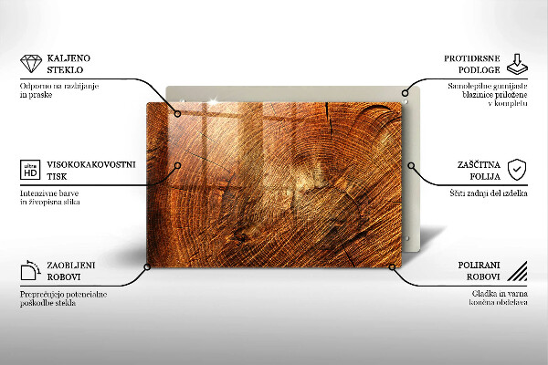 Skleněná deska za sporák Dřevo stromu