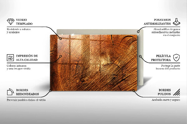 Skleněná deska za sporák Dřevo stromu