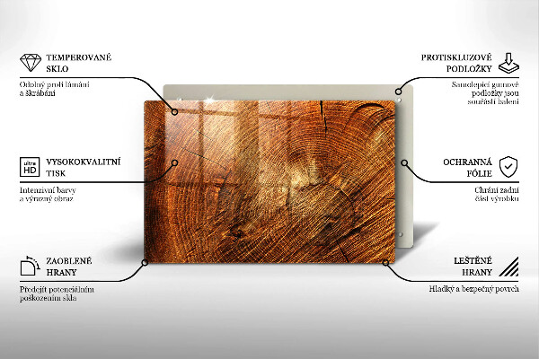 Skleněná deska za sporák Dřevo stromu