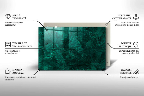 Skleněná deska za sporák Textura pozadí kamene