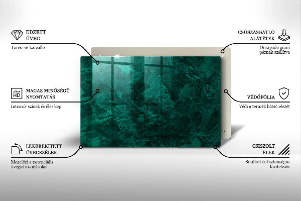 Skleněná deska za sporák Textura pozadí kamene