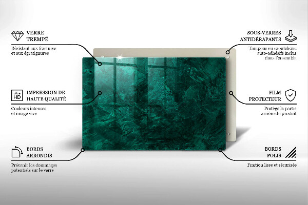 Skleněná deska za sporák Textura pozadí kamene