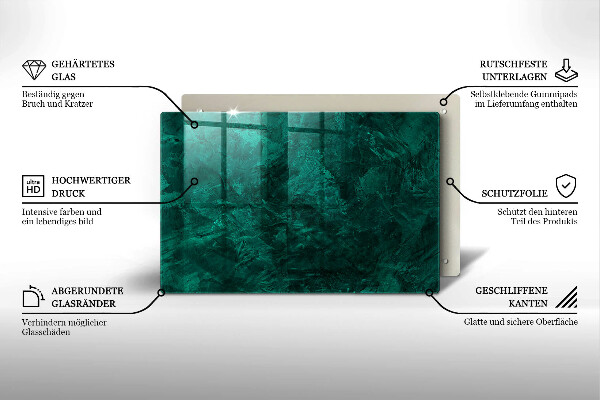 Skleněná deska za sporák Textura pozadí kamene