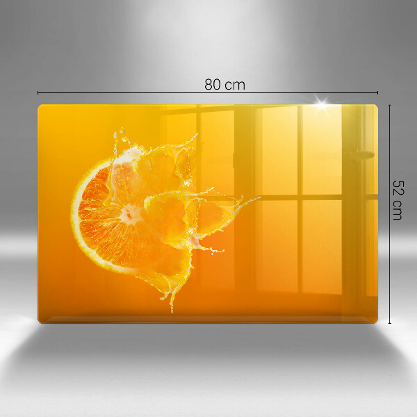 Skleněná deska za sporák Šťavnaté oranžové ovoce